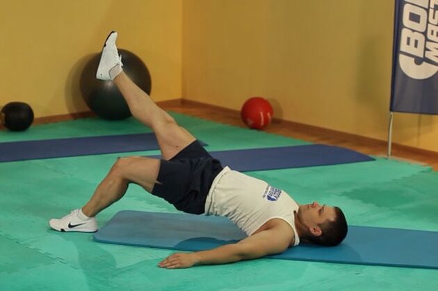 Cvičení „Gluteální most“ pro regulaci potence u muže